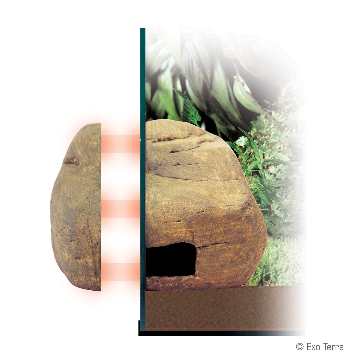 Exo Terra Reptile Den, Hideout Tunnel System for Terrariums, Small, PT2861
